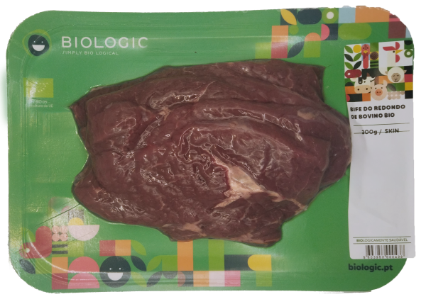 BIFE DO REDONDO DE BOVINO BIO - SKIN - FRESCO - 300 G