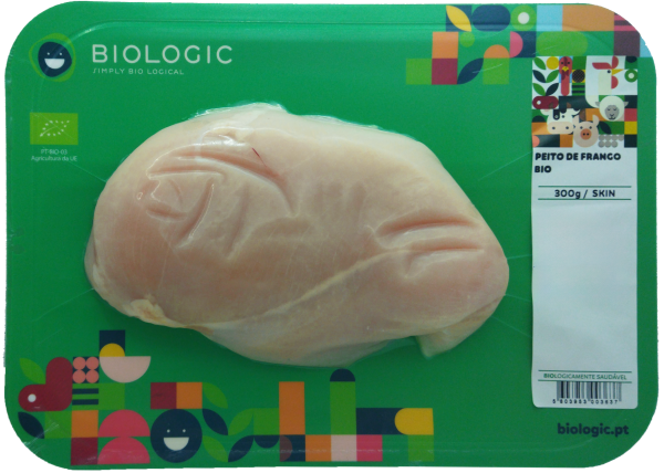 PEITO DE FRANGO BIO - SKIN - CONG - 300 G